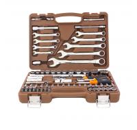 Набор инструмента  82 предмета ключи комбинированных 8-22 мм и торцевые головки 4-32мм 055014